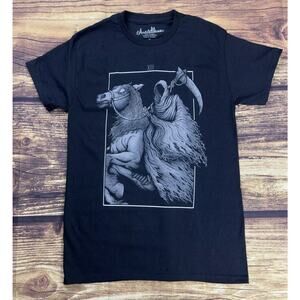 Grim Reaper Horseman Graphic Tshirt Small